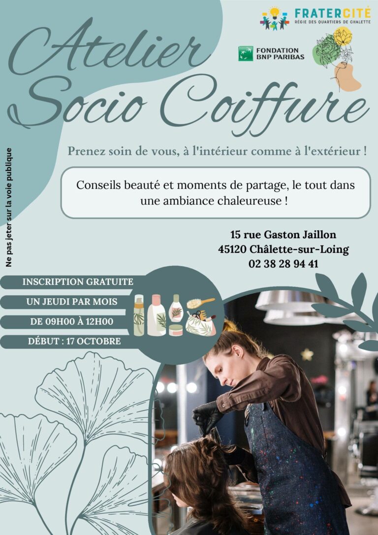 Affiche Socio Coiffure
