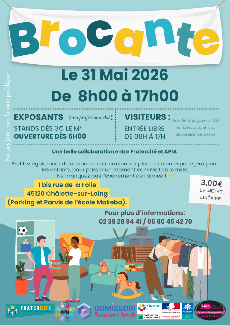 Affiche brocante 2026