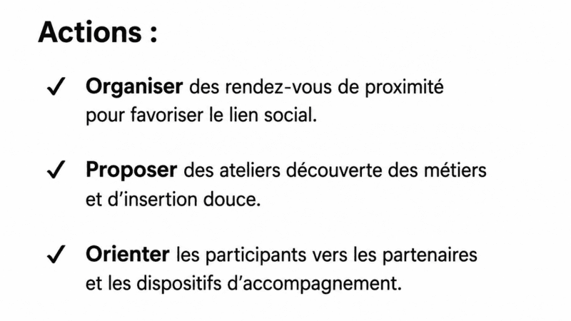 Actions RDV Fratercité